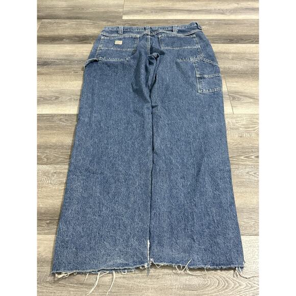 Lee Other - Vintage Lee Dungarees Dark Wash Baggy Carpenter Jeans Y2K Skater - Men’s 36x33